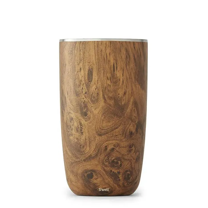 Crystal Wine Chiller - Teakwood