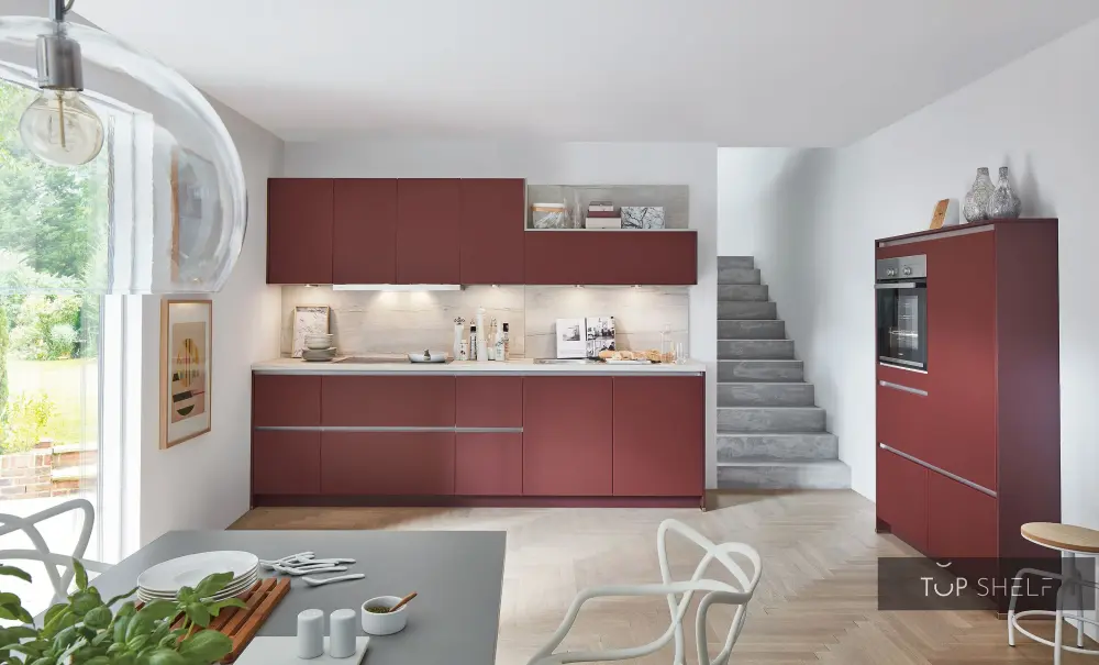 nobilia kitchen Easytouch 963 rust ruby ultramatte handleless 300+120 cm configurable -