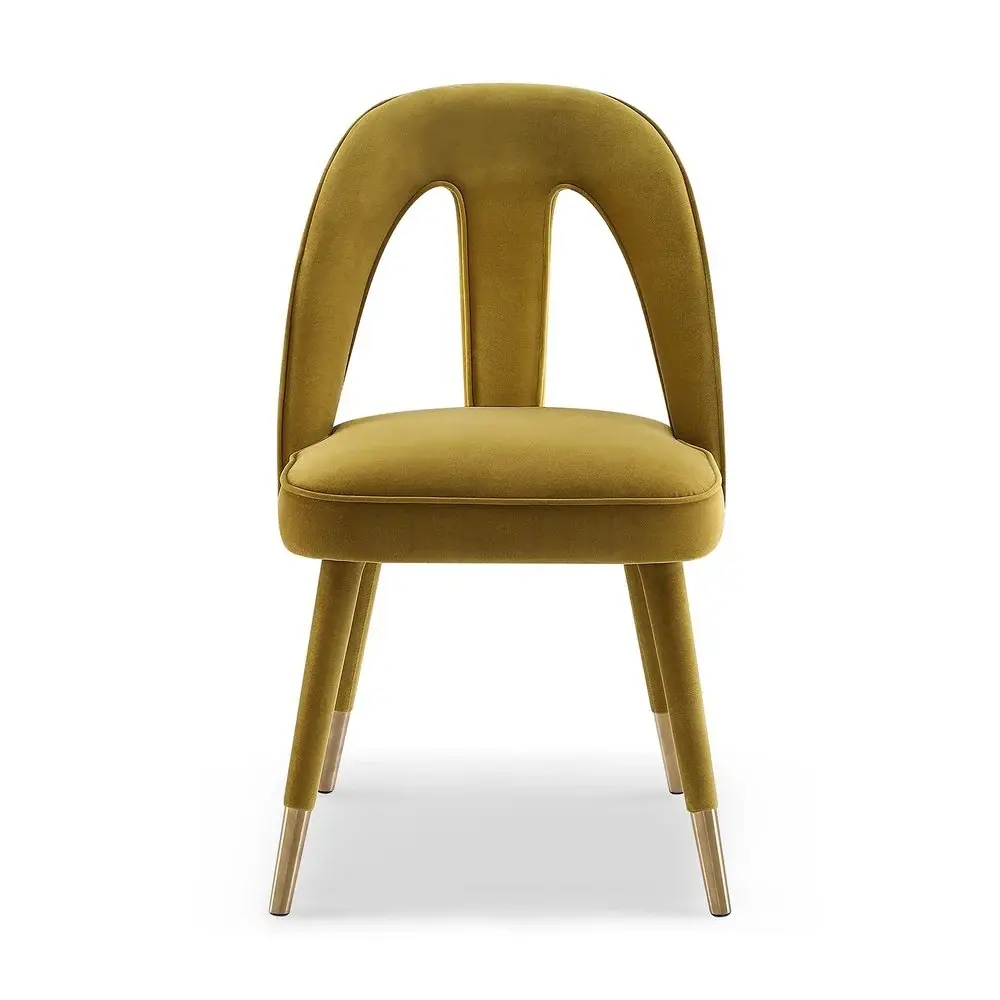 Pigalle Chair - Kaster Mustard Velour Carrying Case