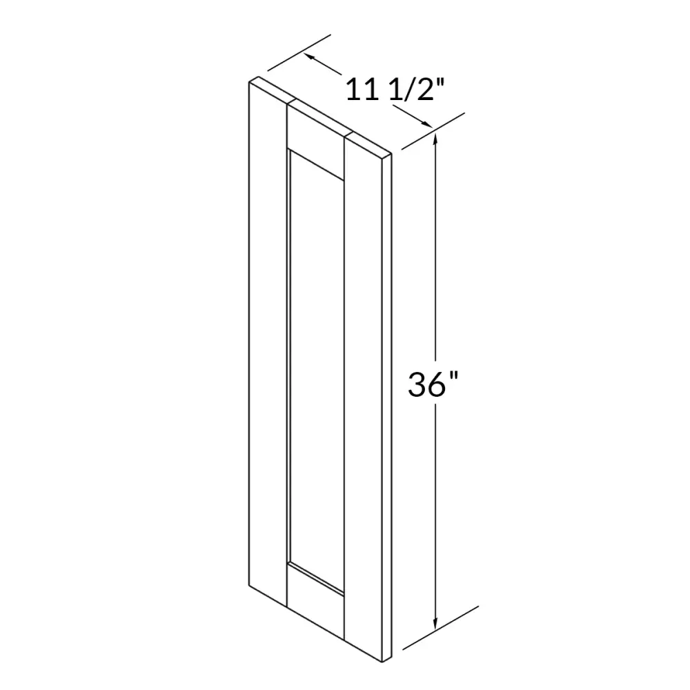 Wall decorative door WDD1236 Alpina Ivory LessCare 12 . width 36 . height