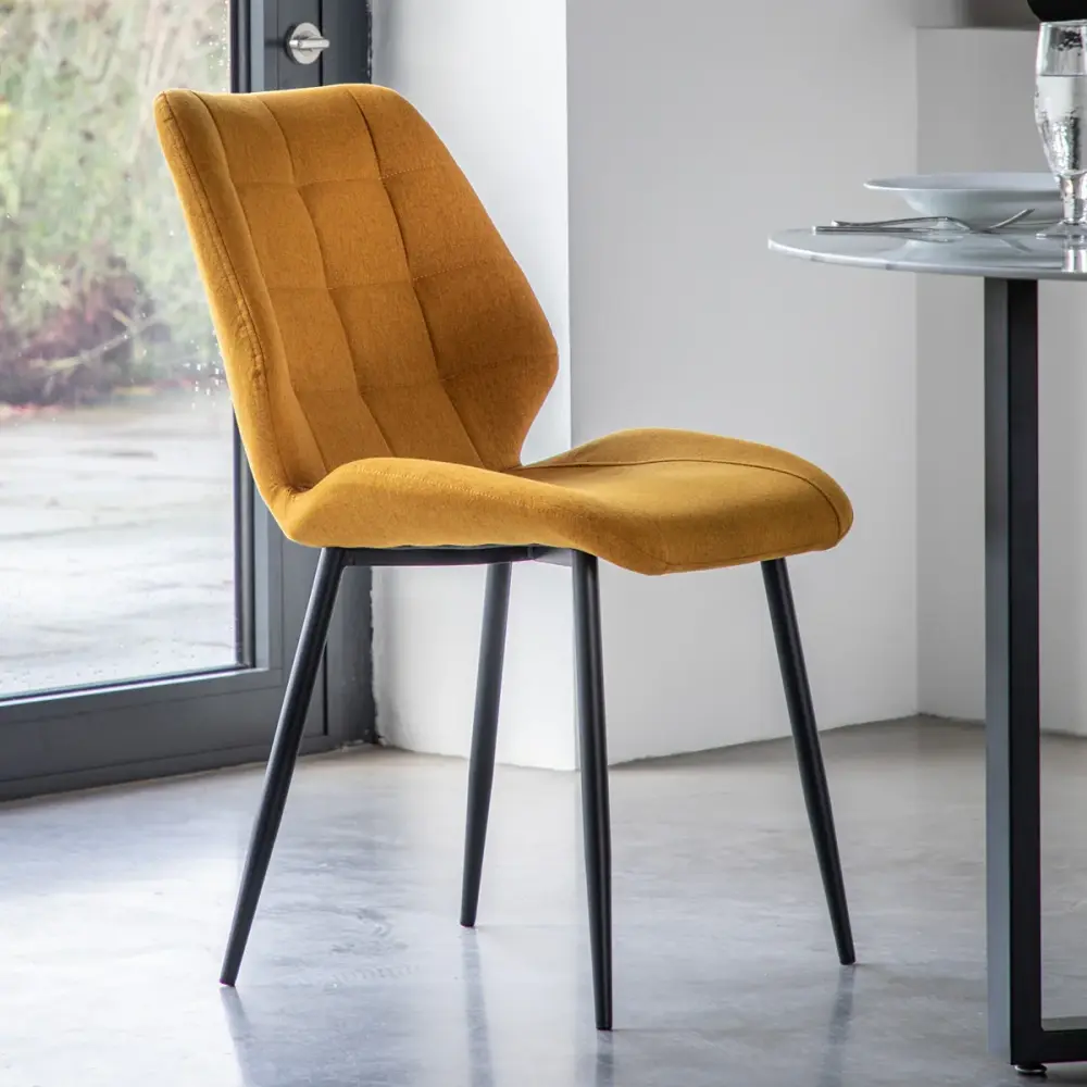 Winton Set 2 Dining Chairs - Saffron
