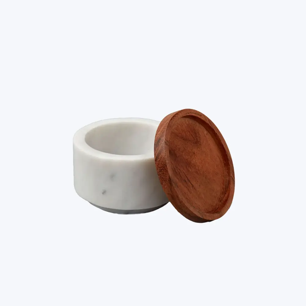 White Marble & Wood Cellar