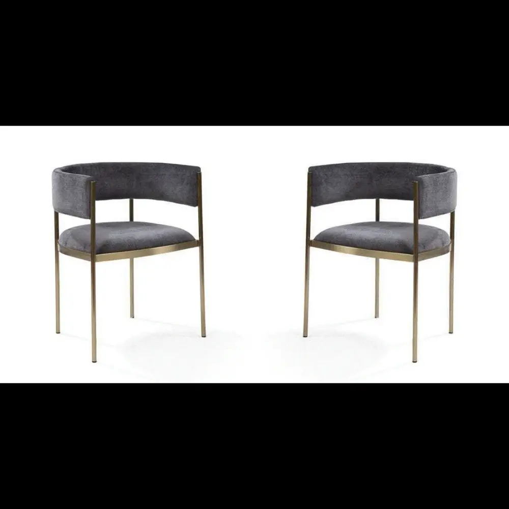 Envie II Adjust 2 Dining Chairs - Giselle Dark Charcoal