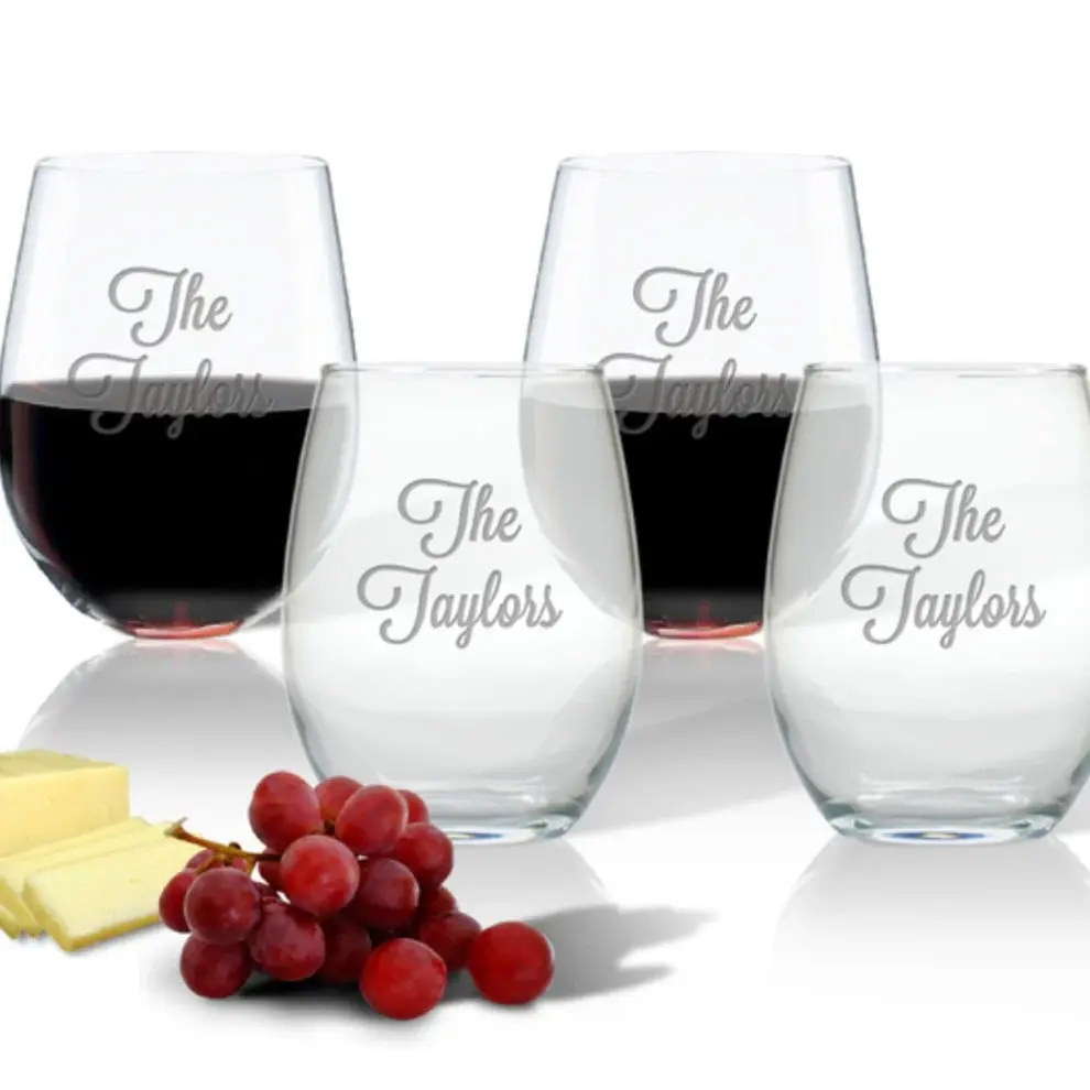 MONOGRAM STEMLESS WINE GLASSES ADJUST 4)