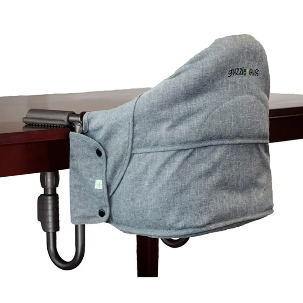 Perch Hanging Table Chair Booster Seat - Salt And Pepper | Lead-Free Crystal |