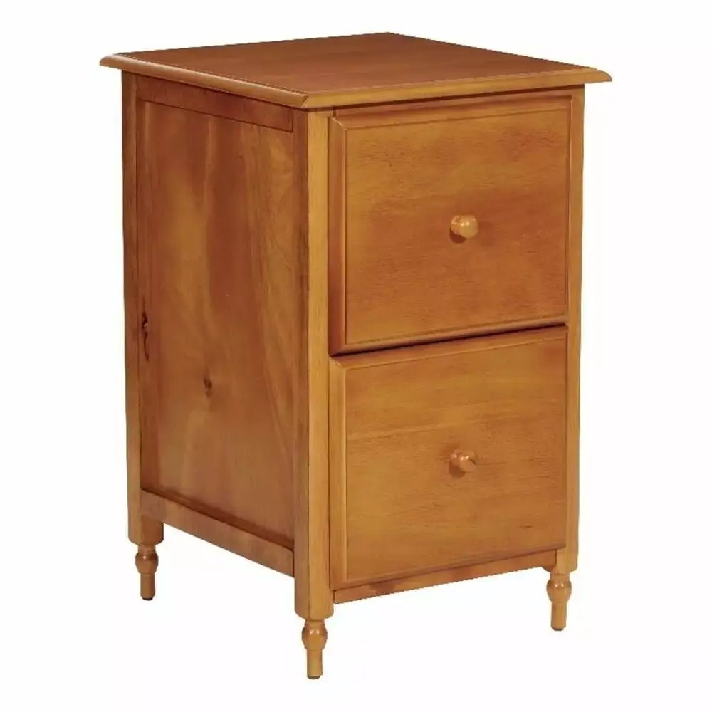 Kingfisher Lane 2 Drawer Wood File Cabinet Antique Cherry Office Storage