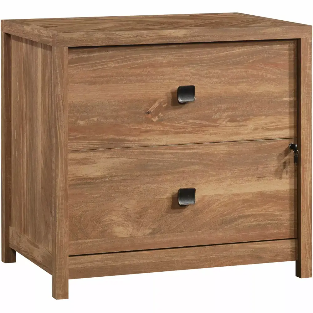 Sauder Cannery Bridge Engineered Wood Filing Cabinet Sindoori Mango Brown