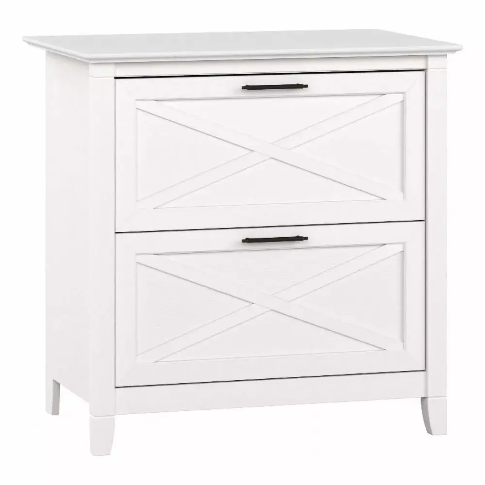 Scranton & Co 2 Drawer Contemporary Wood File Cabinet Oak Office Storage