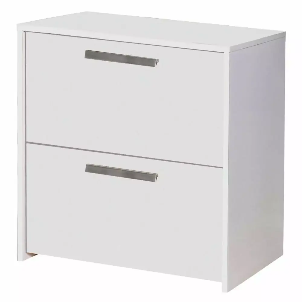 Urbanpro 2-Drawer Modern Wood Lateral File Cabinet White Finish