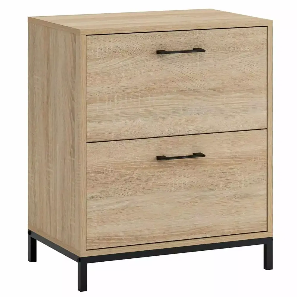 UrbanPro Traditional Engineered Wood Lateral File Cabinet Charter Oak