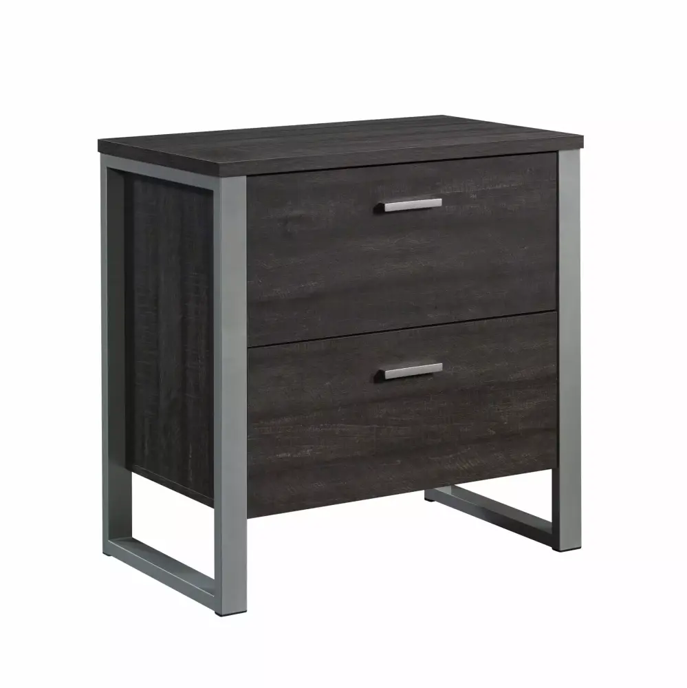 Sauder Rock Glen 2-Drawer Lateral File Cabinet Blade Walnut Finish