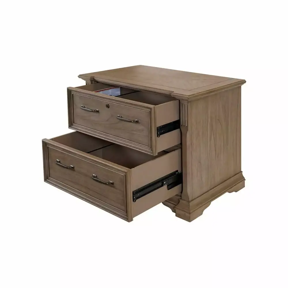 Martin Furniture Wood Lateral File Office Drawer Light Brown