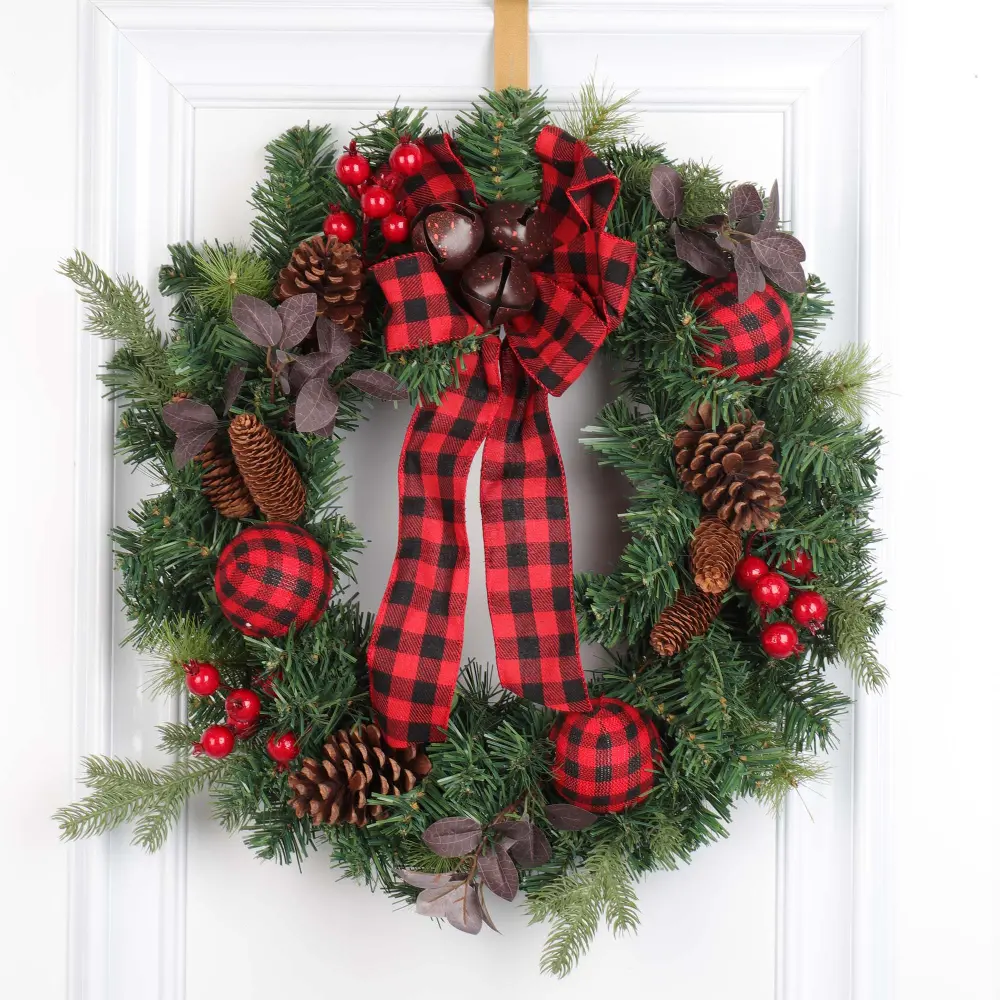 24'' Pinewood Wreath Decorations